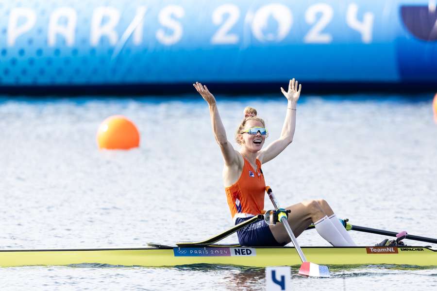 Karolien Florijn is de jongste roeister ooit die het olympisch toernooi wint in de skiff