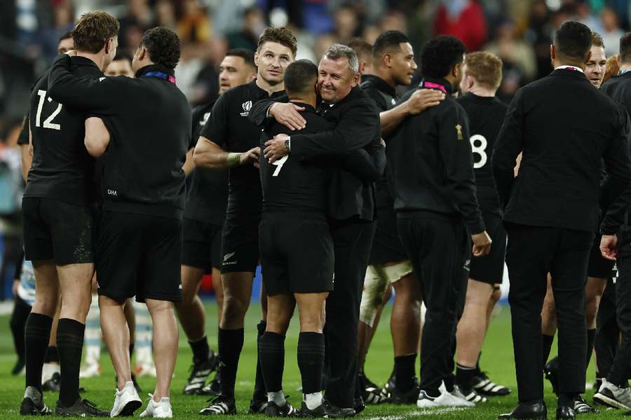 New Zealand celebrate after the game