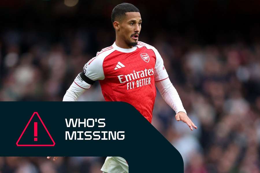 Arsenal's William Saliba is a doubt for this weekend Arsenal's William Saliba is a doubt for this weekend
