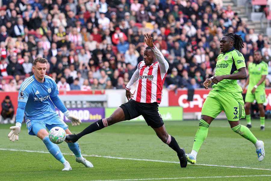 V zápase Brentfordu s Fulhamem gól nepadl.