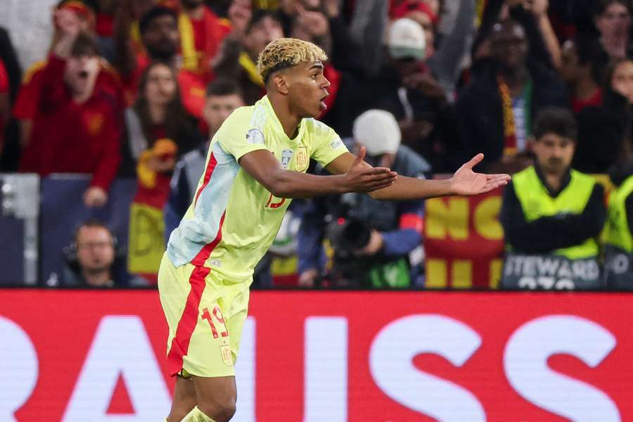 Yamal lors de la finale de Ligue des nations.