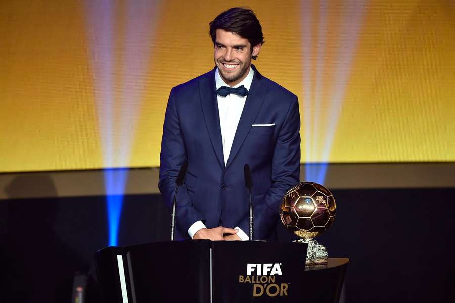 Kaká, ex-São Paulo, já levou o prêmio Kaká, ex-São Paulo, já levou o prêmio