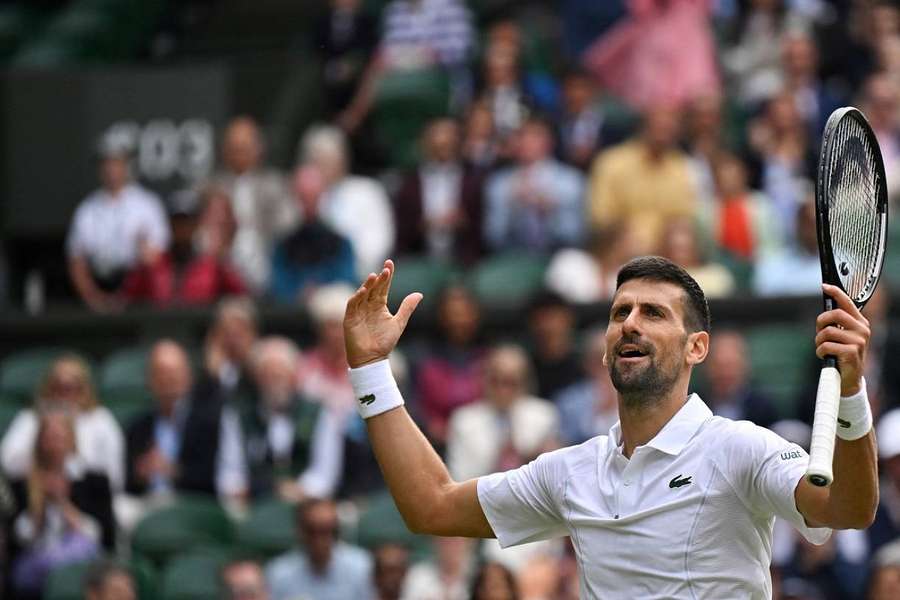 Novak Djokovic s'est qualifié pour une nouvelle finale à Wimbledon. 