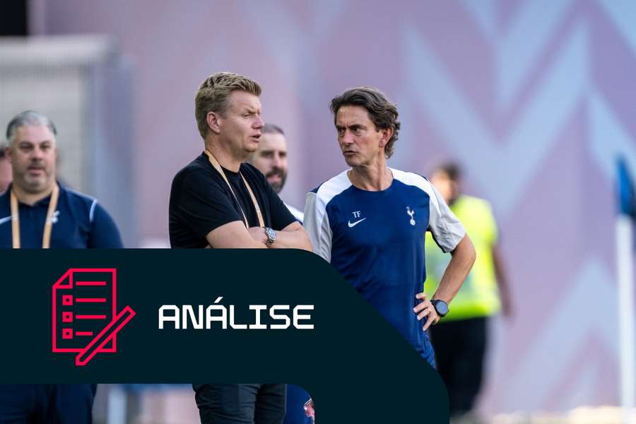 Thomas Frank com o diretor técnico Johan Lange