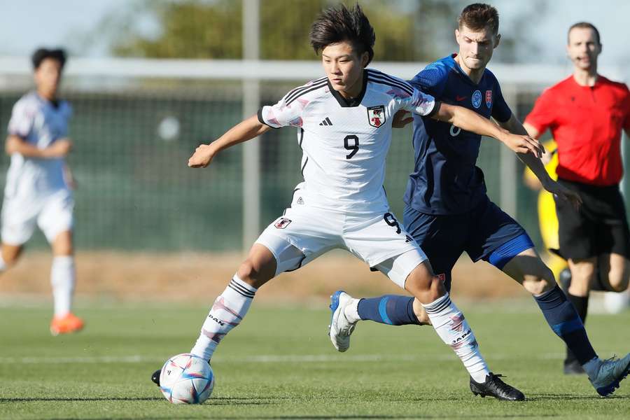 Sakamoto in actie voor de Onder 19