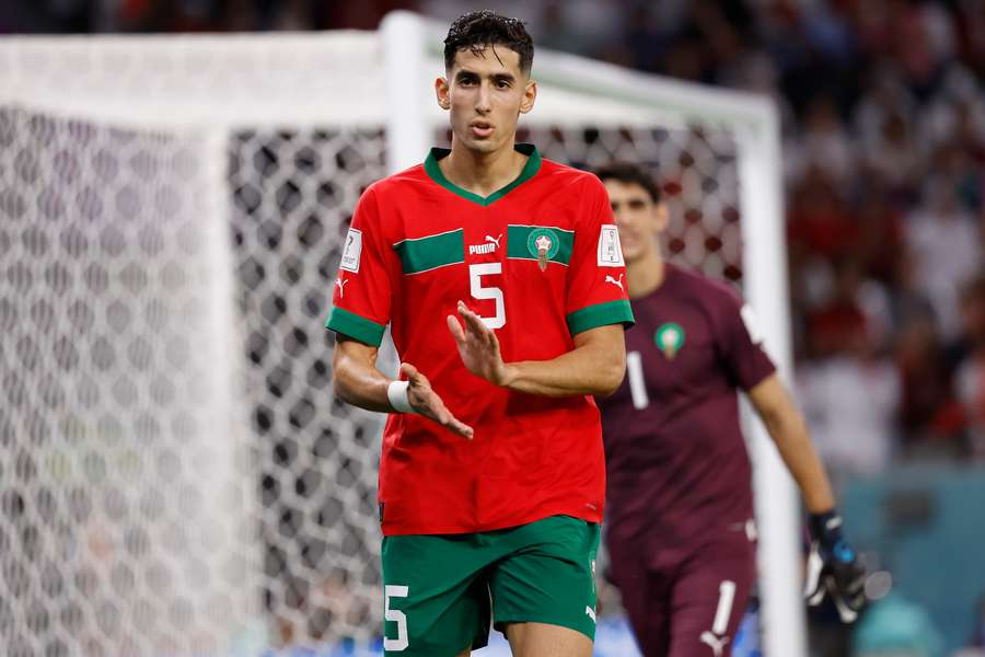 Morocco defender Nayef Aguerd limped off in tears in their last-16 win over Spain