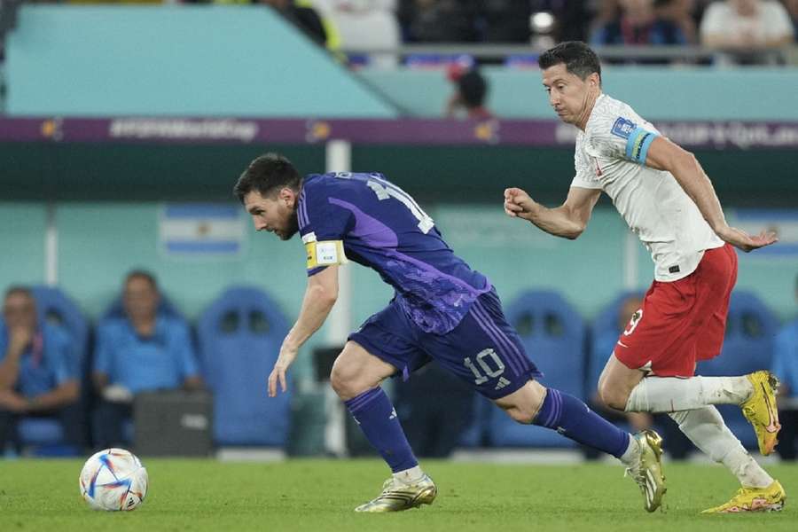 Lewandowski en Messi troffen elkaar op het WK