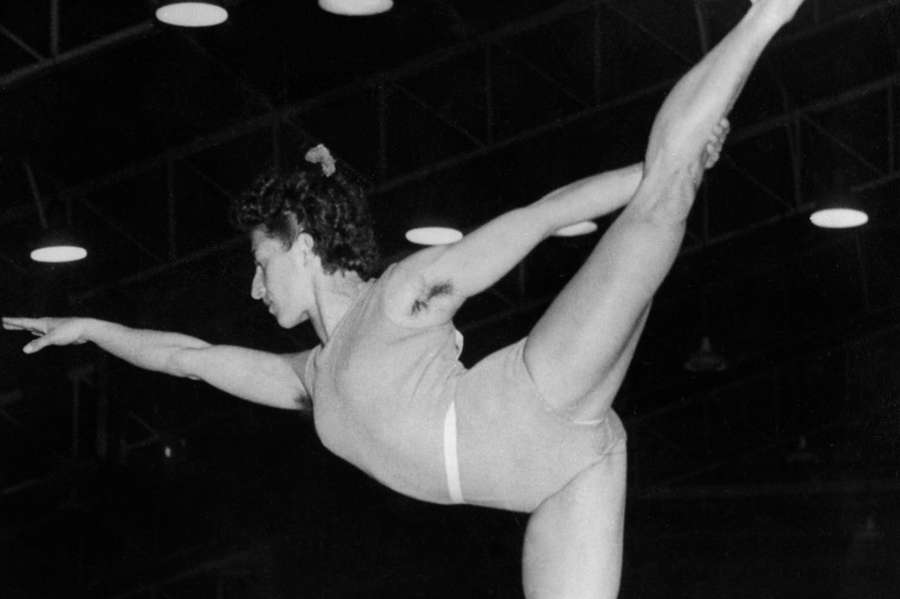 Agnes Keleti 1956 in Melbourne