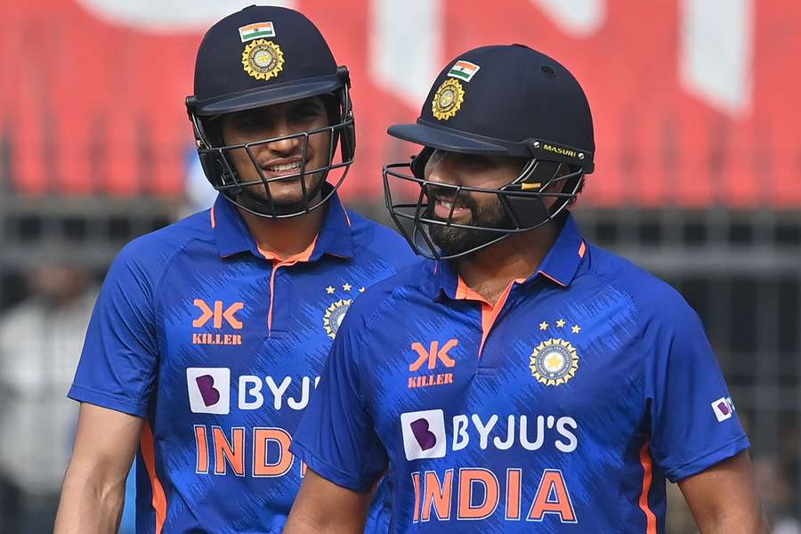 Blazing centuries from skipper Rohit Sharma and fellow opener Shubman Gill took India to a formidable 385-9