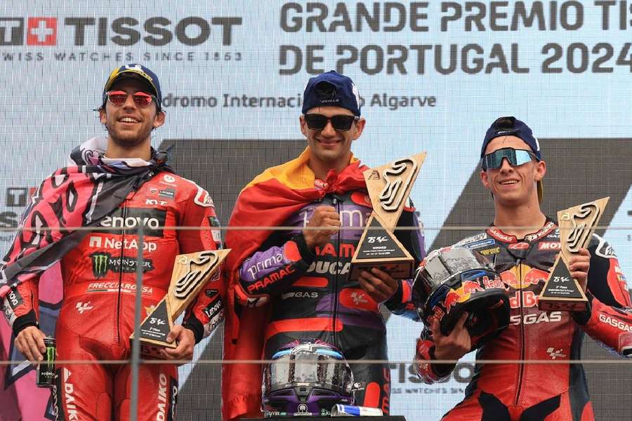Pódio do GP de Portugal