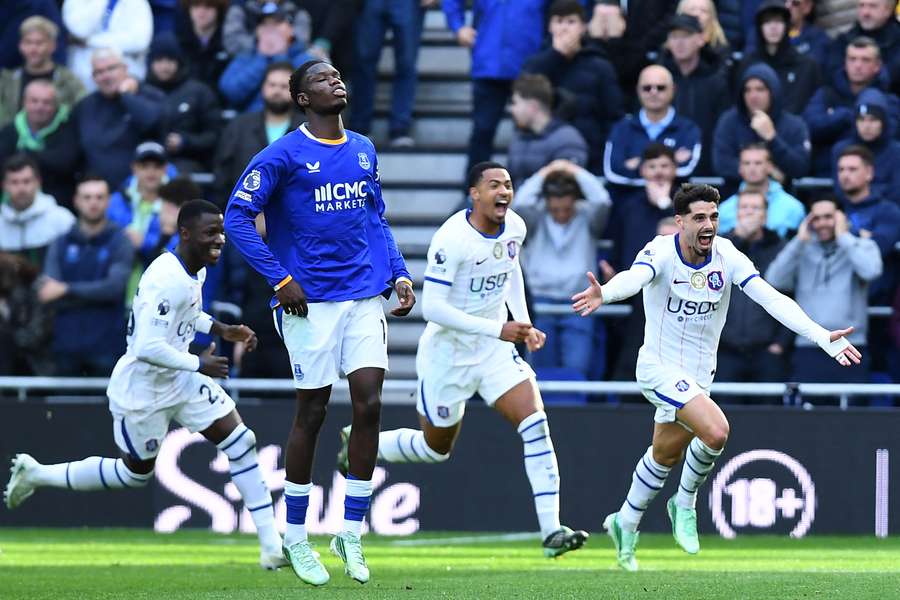 La gioia dei giocatori del Chelsea La gioia dei giocatori del Chelsea