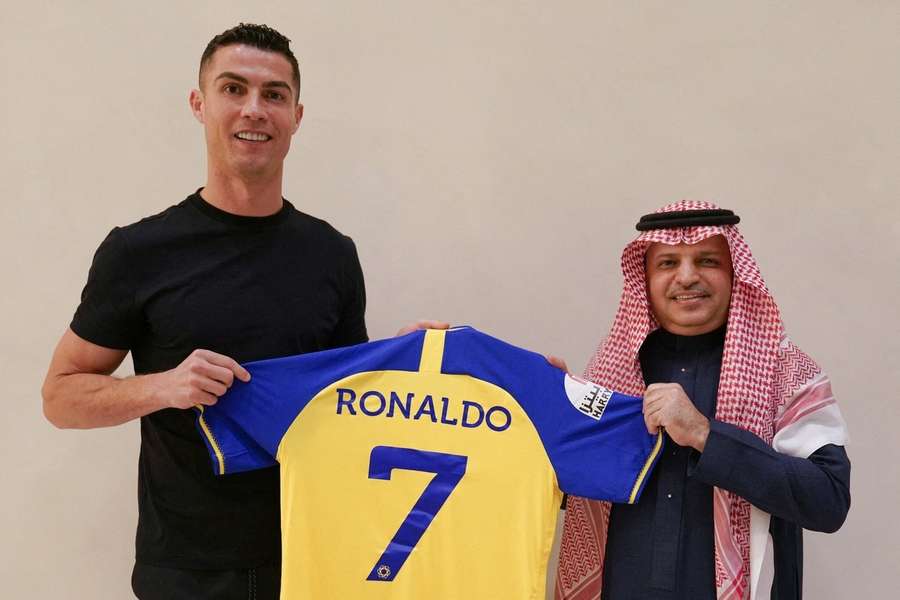 Cristiano Ronaldo bei seiner Vorstellung in Saudi Arabien