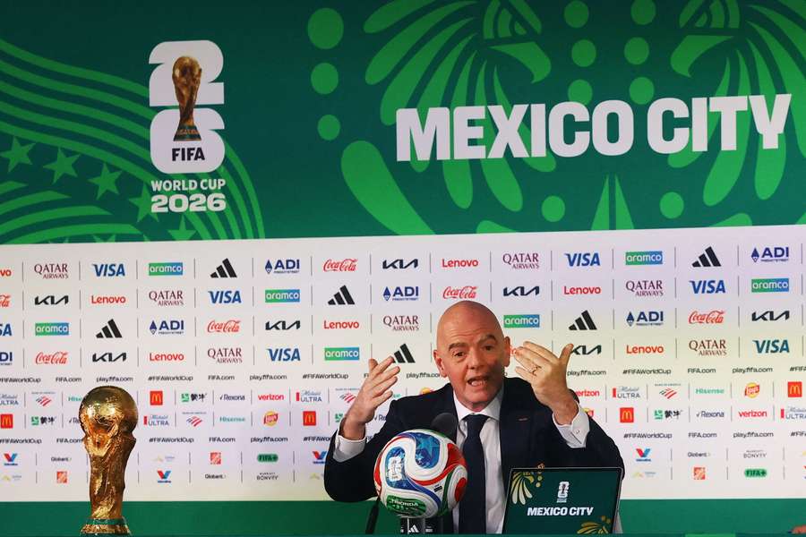 Infantino deu conferência de imprensa Infantino deu conferência de imprensa