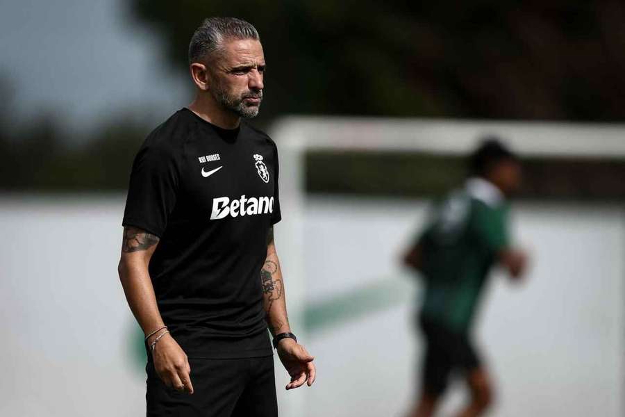 Rui Borges, treinador do Sporting Rui Borges, treinador do Sporting