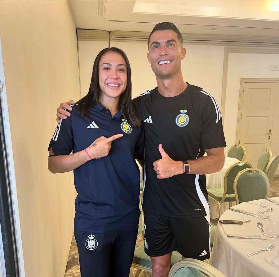 Kethellen et Cristiano Ronaldo à Al-Nassr