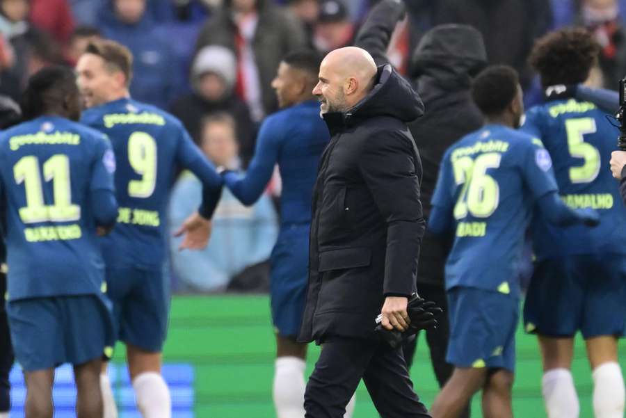 Een tevreden Bosz na Feyenoord - PSV