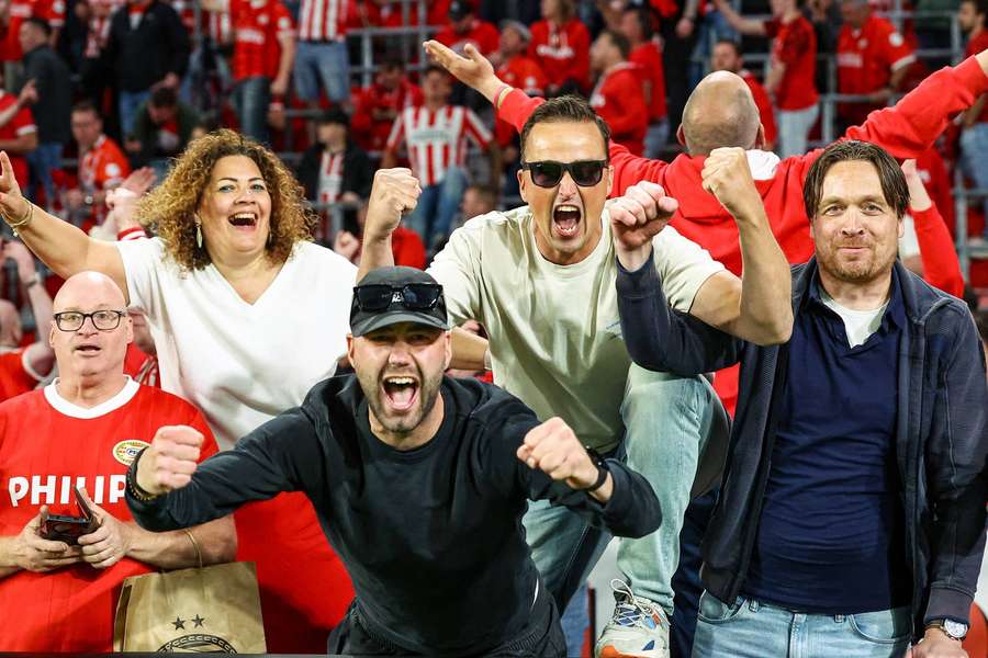 PSV fans are one win away from seeing their team win a second-straight league title PSV fans are one win away from seeing their team win a second-straight league title