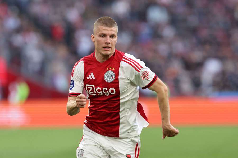 Ajax's Anton Gaaei during the Eredivisie match against PSV in May 2026