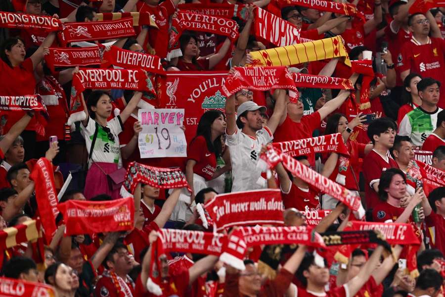 Fanoušci Liverpoolu.