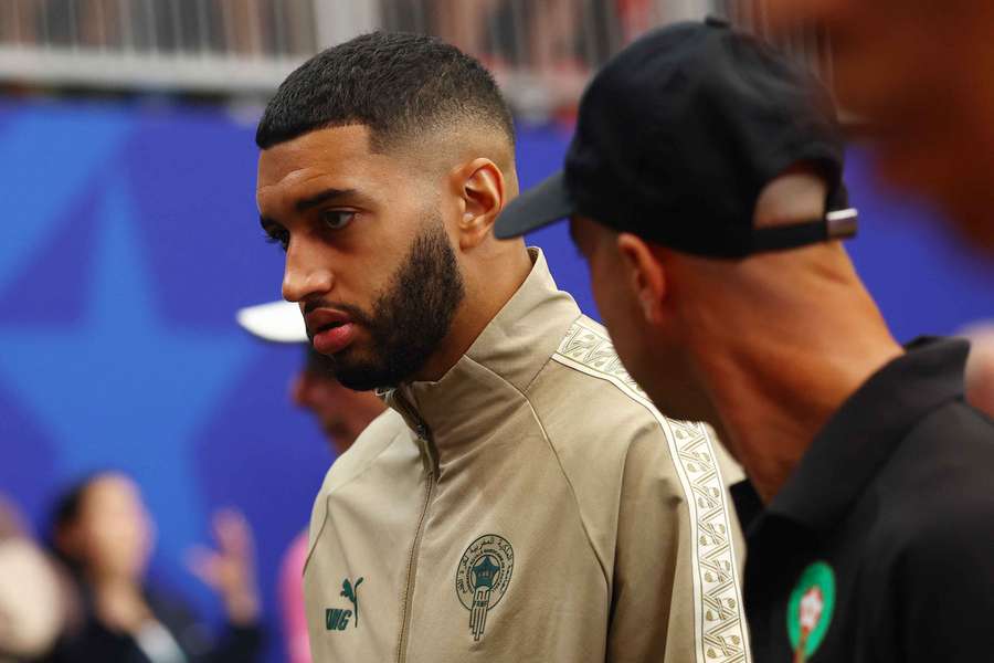 Morocco's Ismael Saibari reacts after injury