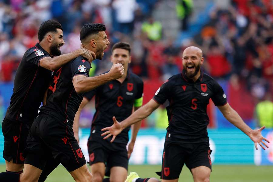 Albania were forced to come from behind late on