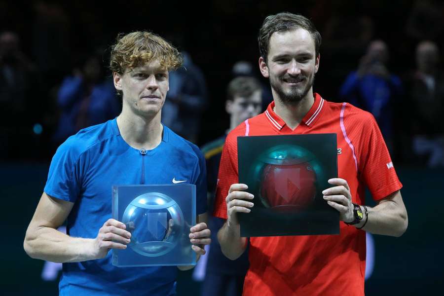 Medvedev triumphed 5-7, 6-2, 6-2 over his Italian opponent in Rotterdam