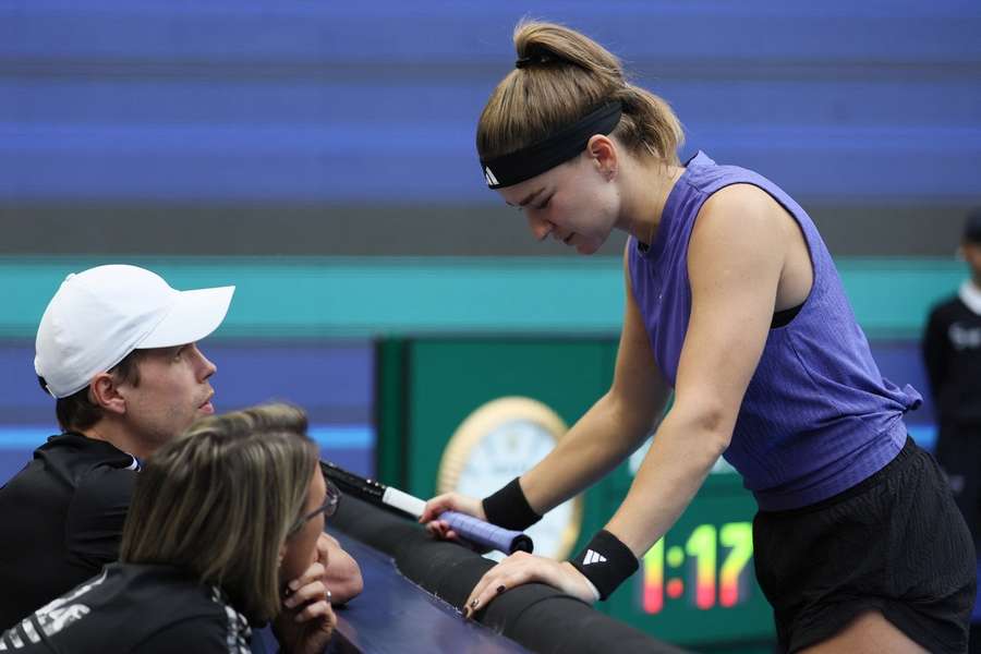 Muchová využila off-court coaching na turnaji v Pekingu.