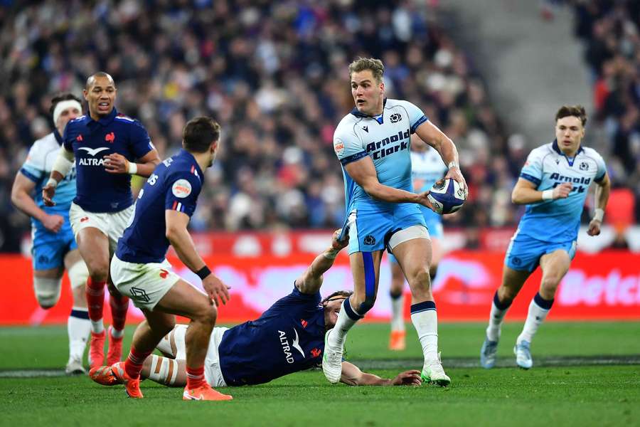 Duhan van der Merwe is set to earn his 50th Scotland cap this weekend. Duhan van der Merwe is set to earn his 50th Scotland cap this weekend.