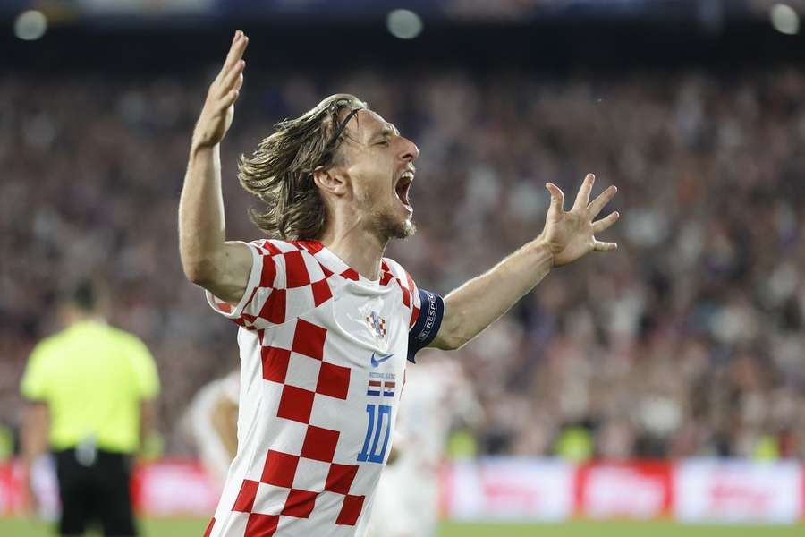 Luka Modric scored Croatia's fourth in extra time 
