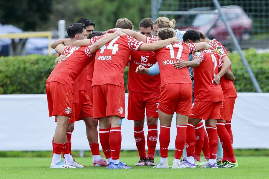 Das Mainzer Team während eines Testspiels gegen Crystal Palace in der Vorwoche