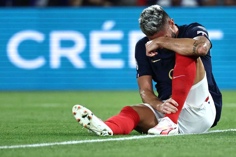 Olivier Giroud verletzte sich gegen Irland