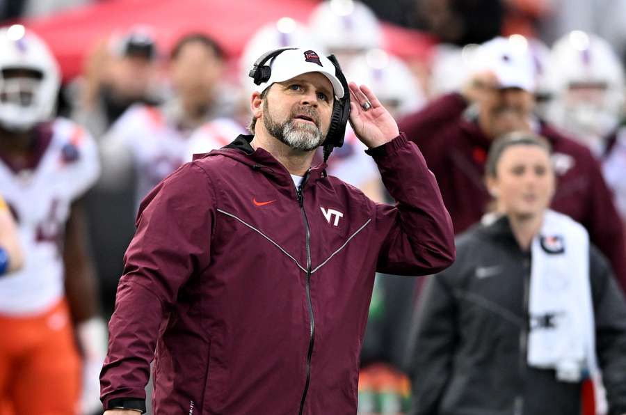 Virginia Tech head coach Brent Pry