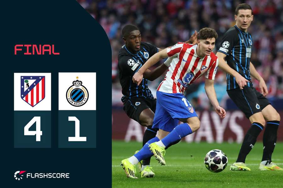 Julián Álvarez, ante la zaga del Brujas