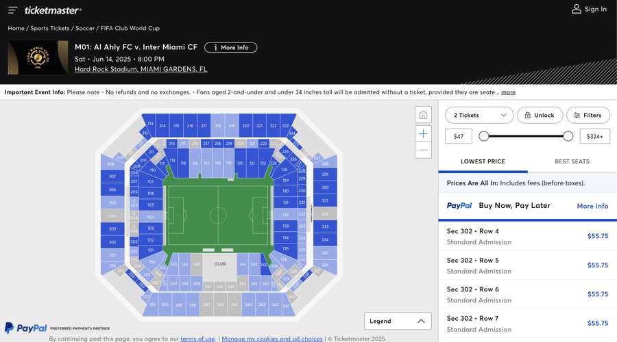 Ingressos para a abertura da Copa do Mundo de Clubes da FIFA Ingressos para a abertura da Copa do Mundo de Clubes da FIFA