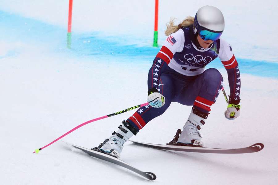 Vonn in action during training