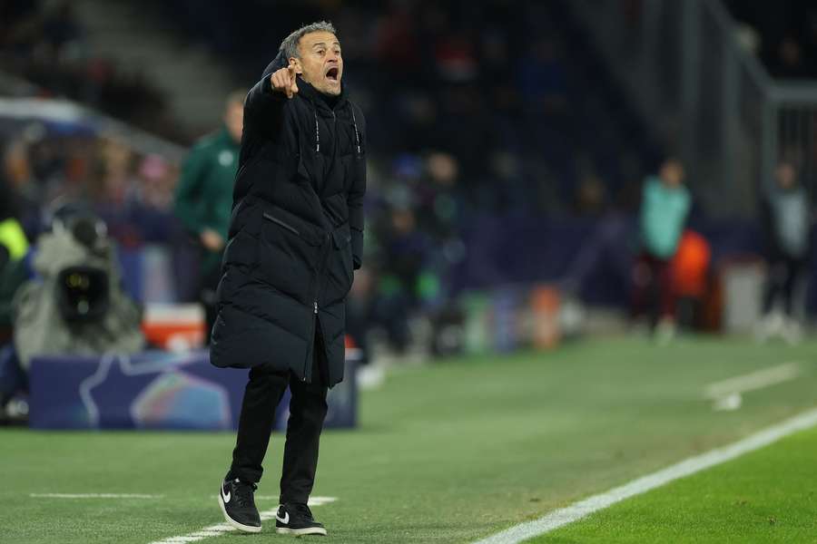 Luis Enrique na Red Bull Arena.