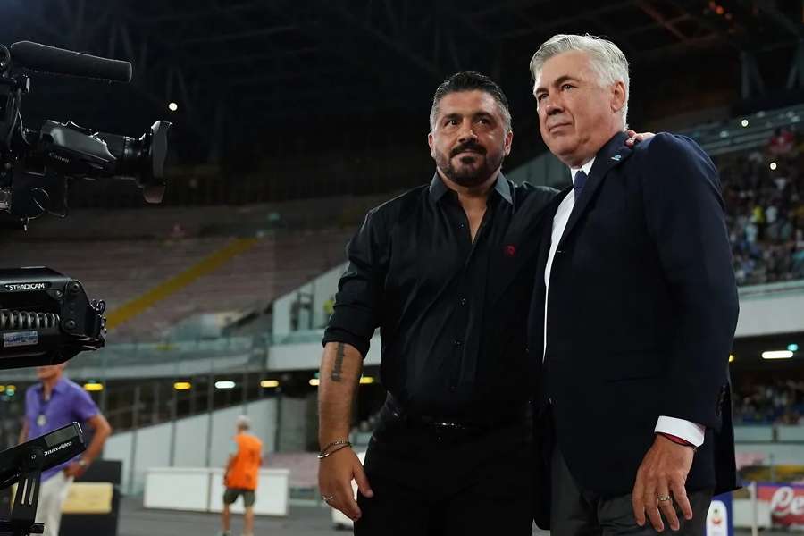 Gattuso e Ancelotti