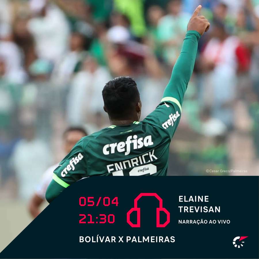 Libertadores sem Globo: Onde assistir Bolívar x Palmeiras ao vivo na TV e  online · Notícias da TV