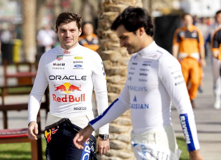 Max Verstappen and Carlos Sainz