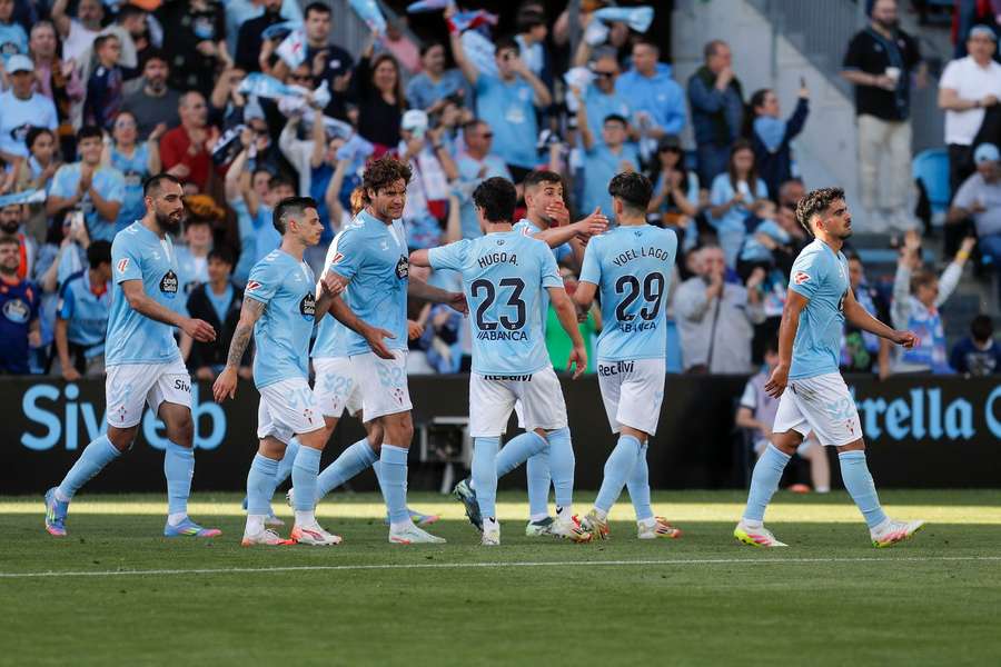 Celta celebrates taking advantage Celta celebrates taking advantage