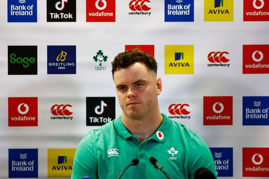 Ireland's James Ryan during the press conference