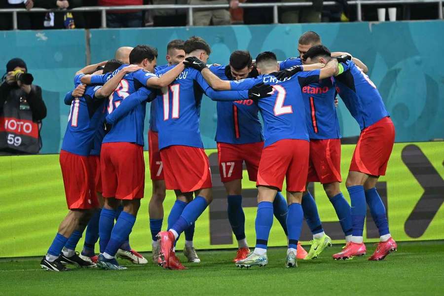 FCSB celebrează marcarea golului