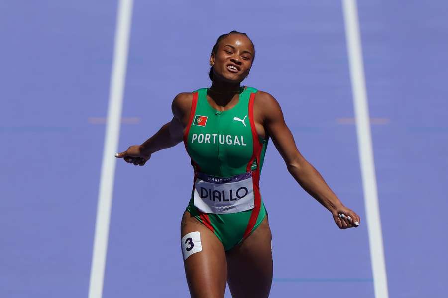Fatoumata Diallo terminou com a marca de 55,17 segundos