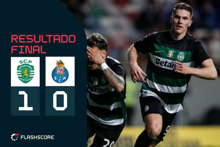 Gyökeres marcou golo do triunfo leonino