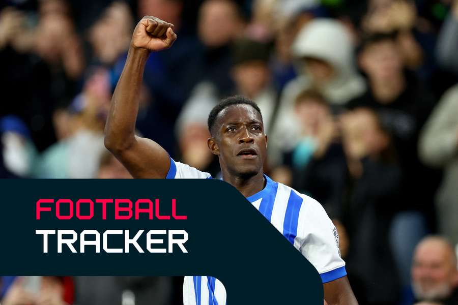 Welbeck celebrates as Brighton take shock lead