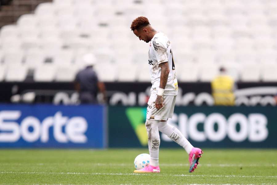 Neymar Jr in action for Santos Neymar Jr in action for Santos