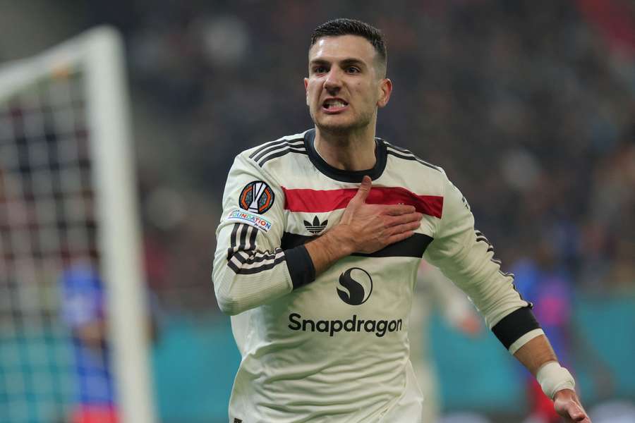 Dalot abriu o placar para o Manchester United 