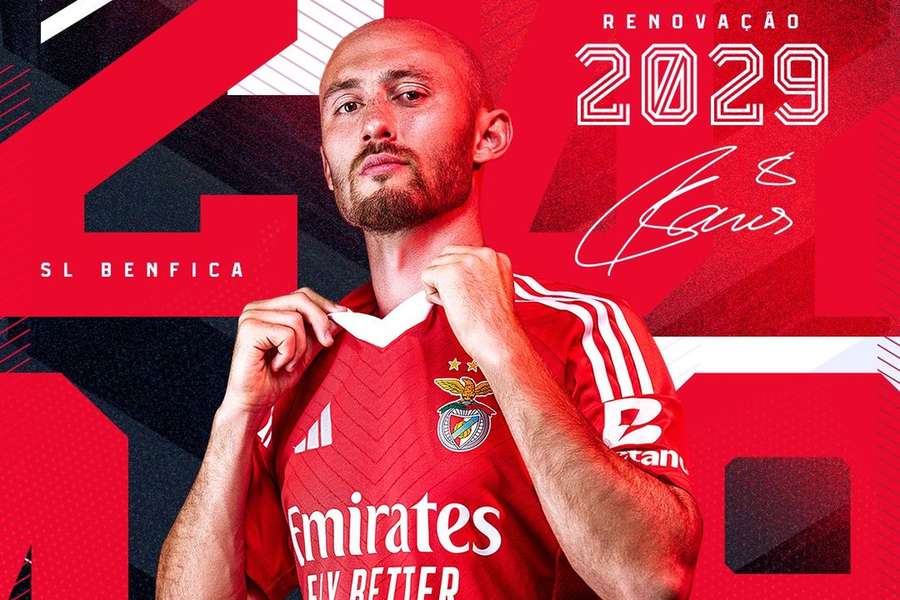 Aursnes renovou com o Benfica até 2029