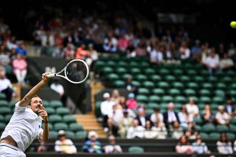 Daniil Medvedev à Wimbledon.