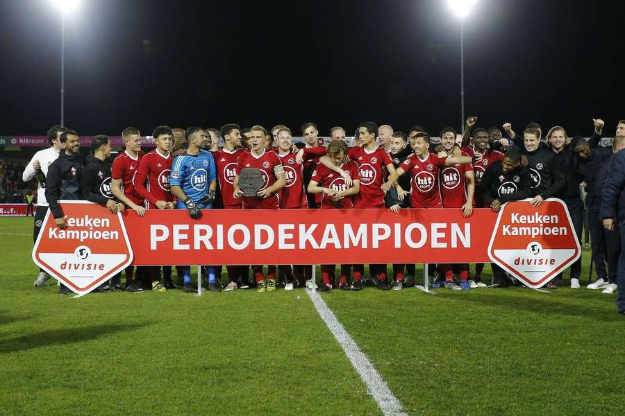 Almere City FC in 2019 als periodekampioen in de Keuken Kampioen Divisie